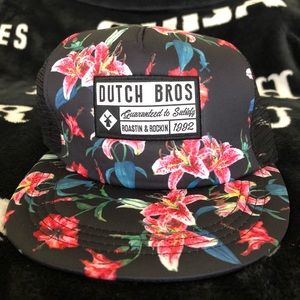 Floral Dutch bros snap back